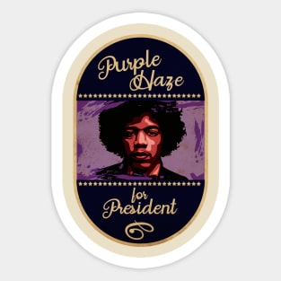 Purple for President Sticker